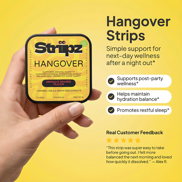 Hangover Relief Strips - Striipz LLC