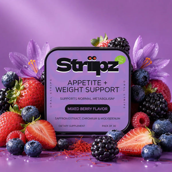Surpz Appetite Balance and Weight Support Strips – natural appetite suppressant with saffron extract and chromium for weight management support