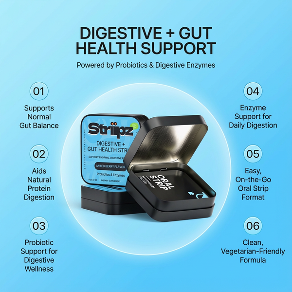 Digestive + Gut Health Strips - Striipz LLC