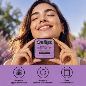 Appetite Balance and Weight Support Strips – supports appetite balance and normal metabolism with saffron extract, chromium, and molybdenum – easy daily wellness