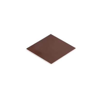 Brown oral strip on a white background