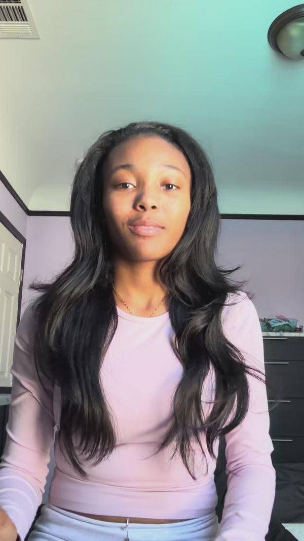 Woman showcasing Striipz Sleep supplement strips while discussing her bedtime routine