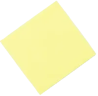 Yellow square oral strip 